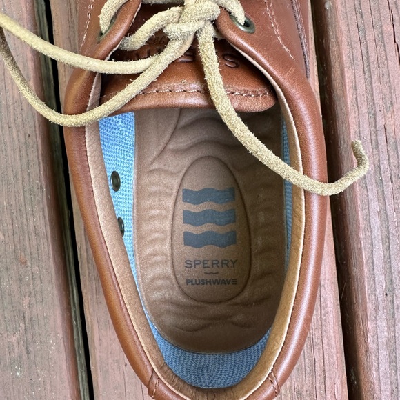 Sperry Men's Striper Plushwave CVO Sneaker, Dark Tan, Men’s, Size 9.5 - Picture 3 of 8